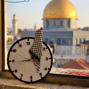 ساعة حائط تصميم فلسطين من Craftory